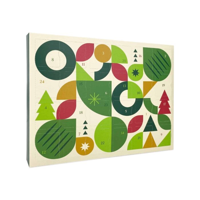 Tea Advent Calendar Green Deco Design