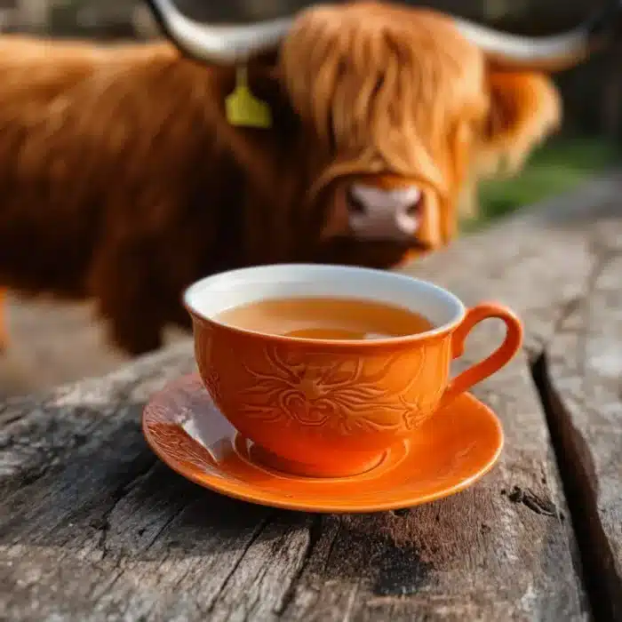 Iron Brew Tea with Highland Cow